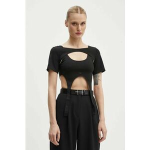 Heliot Emil tricou femei, culoarea negru, HE.W.13.042.BLK01 imagine