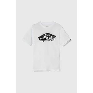 Vans tricou de bumbac pentru copii STYLE 76 culoarea alb, cu imprimeu, VN000IVEWHT1 imagine