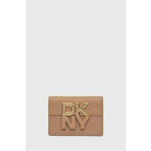 Dkny card holder culoarea bej, R42ZKE33 imagine