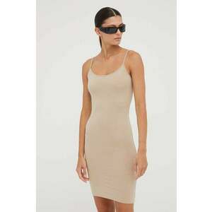 Samsoe Samsoe rochie culoarea bej, mini, mulată imagine