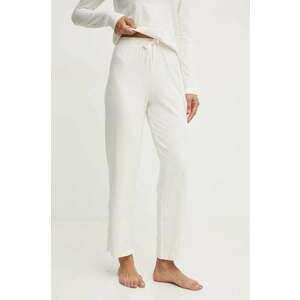 BOSS pantaloni de lounge culoarea bej, neted, 50520148 imagine