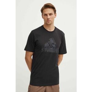adidas tricou din bumbac Future Icons barbati, culoarea negru, cu imprimeu, IW2652 imagine