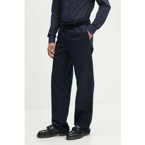 Wood Wood pantaloni Silas Classic barbati, culoarea albastru marin, drept, 10001601.5252 imagine