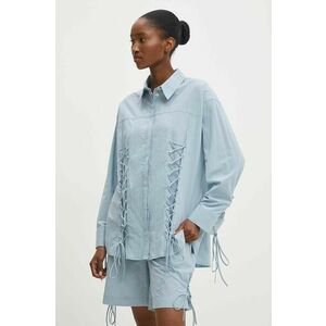 Answear Lab cămașă din bumbac femei, cu guler clasic, relaxed imagine