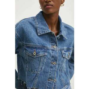 Answear Lab geacă din denim femei, de tranziție, oversized imagine