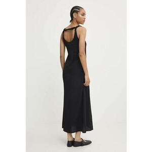 Answear Lab rochie culoarea negru, maxi, evazată imagine