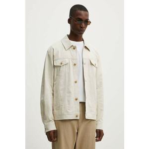 Les Deux geacă cu aspect de cămașă culoarea bej, de tranzitie, LDM610145 imagine