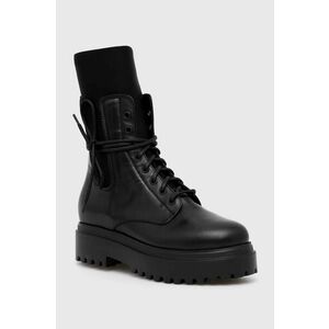 Le Silla bocanci de piele Ranger femei, culoarea negru, cu platforma, 6482R020M1PPCHI001 imagine