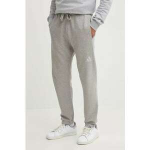 adidas pantaloni de trening din bumbac ALL SZN culoarea gri, melanj, IY6558 imagine