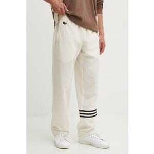 adidas Originals pantaloni de trening culoarea bej, cu imprimeu, JF9158 imagine