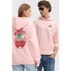 Kaotiko bluza culoarea roz, cu glugă, cu imprimeu, AM095-01-G002 imagine
