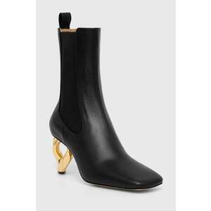 JW Anderson ghete chelsea de piele Chain Heel femei, culoarea negru, cu toc drept, ANW43021A imagine