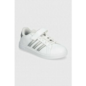 adidas sneakers pentru copii GRAND COURT 2.0 EL C culoarea gri, IH5532 imagine