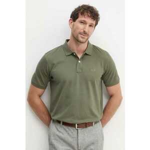 Lindbergh tricou polo barbati, culoarea verde, neted, 30-404016 imagine