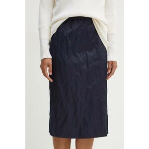 Weekend Max Mara fusta culoarea albastru marin, midi, drept, 2425106031600 imagine