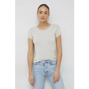 United Colors of Benetton tricou din bumbac culoarea bej imagine