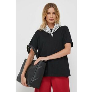 United Colors of Benetton tricou din bumbac culoarea negru imagine