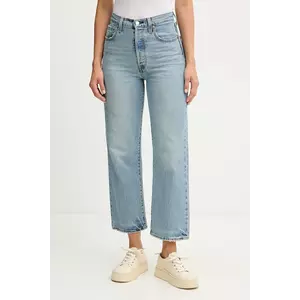 Levi's jeans RIBCAGE STRAIGHT ANKLE femei high waist 72693 imagine