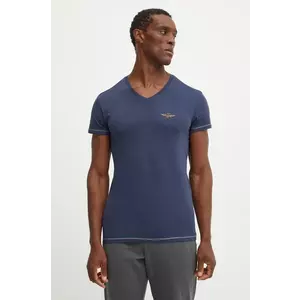 Aeronautica Militare tricou barbati, culoarea albastru marin, neted, AM1UTI004 imagine