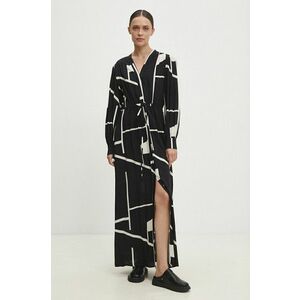 Answear Lab rochie culoarea negru, maxi, dreaptă imagine