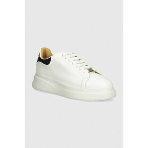 Philipp Plein sneakers din piele Lo-Top Mega Star culoarea alb, USC0599 PLE005N 01 imagine