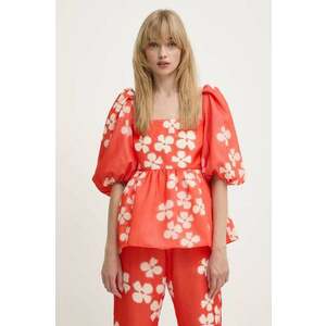 Stine Goya bluza femei, culoarea portocaliu, modelator, SG5967 imagine