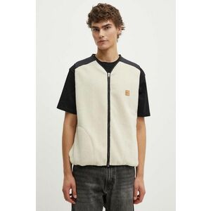 A.P.C. vesta blouson nate barbati, culoarea bej, de tranzitie, PSAIF.M02958 imagine