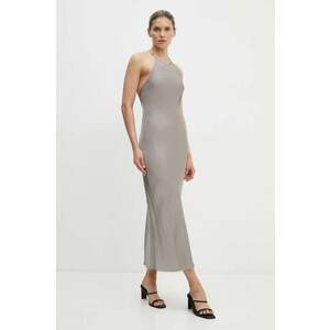 Samsoe Samsoe rochie SANJA culoarea gri, maxi, dreaptă, F24200144 imagine