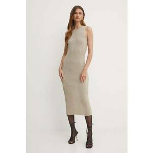 Marella rochie culoarea bej, midi, mulată, 2423326051200 imagine