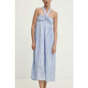 Answear Lab rochie din in midi, evazată imagine