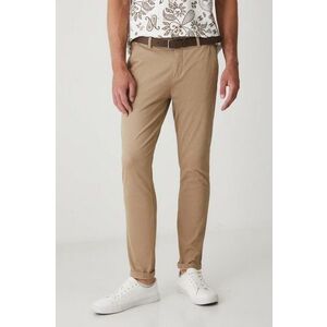 Medicine pantaloni barbati, culoarea bej, mulata imagine