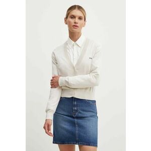 A.P.C. cardigan din bumbac cardigan berenice culoarea bej, light, COGDK.F22266 imagine