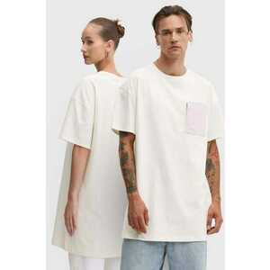 Converse tricou din bumbac culoarea bej, modelator, 10026381-A05 imagine