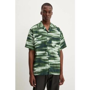 MSGM camasa din bumbac barbati, culoarea verde, regular, 3740ME12.247550 imagine