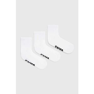Vans sosete 3-pack culoarea alb, VN000FV7WHT1 imagine