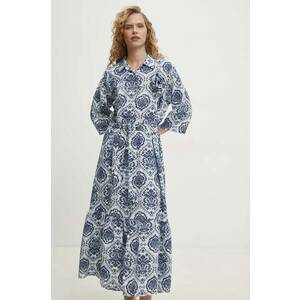 Answear Lab rochie din in maxi, evazată imagine