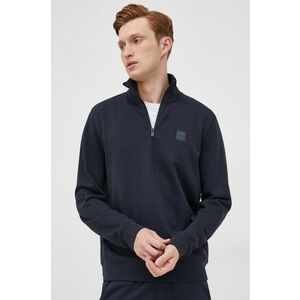 BOSS hanorac de bumbac BOSS CASUAL culoarea bleumarin, uni, 50468926 imagine