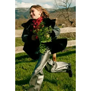 Mayoral pantaloni copii culoarea argintiu, neted, 7550 imagine