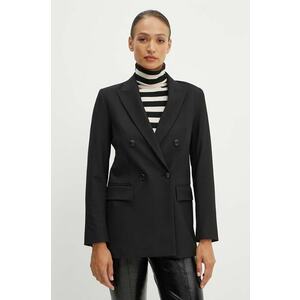 MAX&Co. sacou culoarea negru, cu doua randuri de nasturi, uni, 2428046024200 imagine