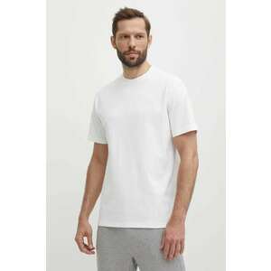 Puma tricou din bumbac bărbați, culoarea bej, uni 624009 imagine