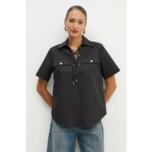 MICHAEL Michael Kors bluza femei, culoarea negru, neted, MT440OGF4C imagine