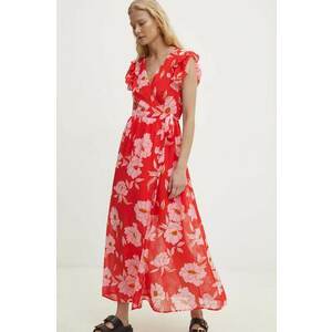 Answear Lab rochie culoarea portocaliu, maxi, evazată imagine