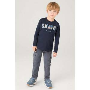 Mayoral pantaloni copii cargo sztruks culoarea gri, neted, 4535 imagine