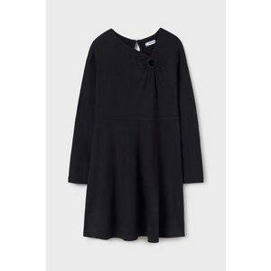 Mayoral rochie fete culoarea negru, mini, dreaptă, 7985 imagine
