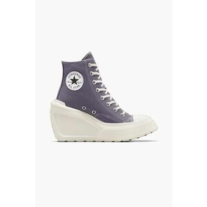 Converse tenisi Chuck 70 De Luxe Wedge Platform femei, culoarea mov, A08282C imagine