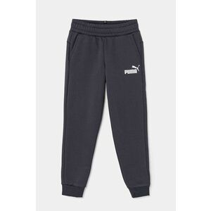 Puma pantaloni de trening pentru copii ESS Logo Pants FL cl B culoarea gri, cu imprimeu imagine