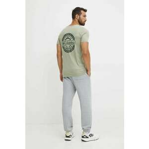 Columbia tricou din bumbac Rapid Ridge barbati, culoarea verde, cu imprimeu, 1934824 imagine