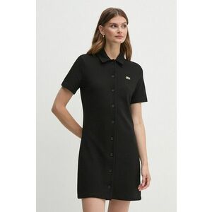 Lacoste rochie culoarea negru, mini, dreaptă imagine