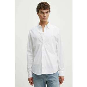 Levi's camasa barbati, culoarea alb, cu guler clasic, slim, 86625-0038 imagine