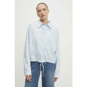 Answear Lab cămașă din bumbac femei, cu guler clasic, relaxed imagine